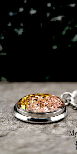 Bulk Handmade Sparkle Jewelry – Pink & Gold Chips Necklace for Boutiques – Wholesale Jewelry Packs - Image 3