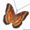 Wholesale Cethosia Biblis Butterfly Wing Necklace – Eco-Friendly Jewelry for Resale