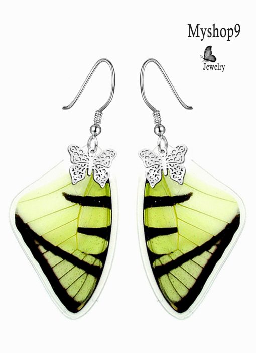 Delicate Butterfly Earrings – Handmade Pathysa Agetes Wing Jewelry – Ethereal Nature-Inspired Gifts - Image 2