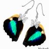 Doxocopa Cherubina Real Butterfly Wing Earrings – Natural Handmade Jewelry