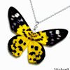 Real Dysphania Militaris butterfly wing necklace – whimsical nature-inspired jewelry