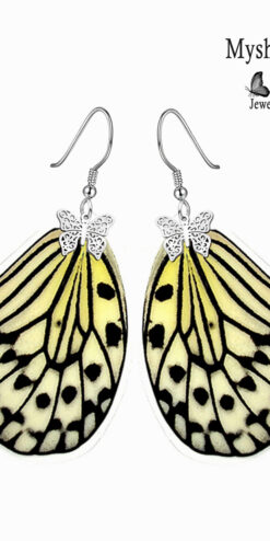 idea leuconoe butterfly earrings wholesale handmade jewelry closeup