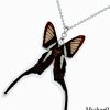 Lamproptera Meges butterfly wing necklace – real insect jewelry for nature lovers