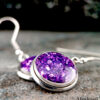 Handmade Deep-Purple Sparkle Earrings – Stylish & Trendy Jewelry for Fashion-Forward Buyers