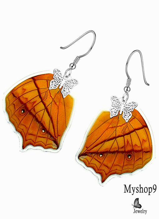 Handmade Vindula Erota butterfly wing earrings – perfect gift for butterfly lovers