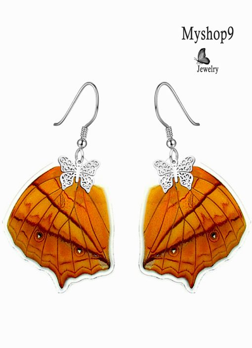 Gift for Butterfly Lovers – Handmade Vindula Erota Butterfly Wing Earrings - Image 2