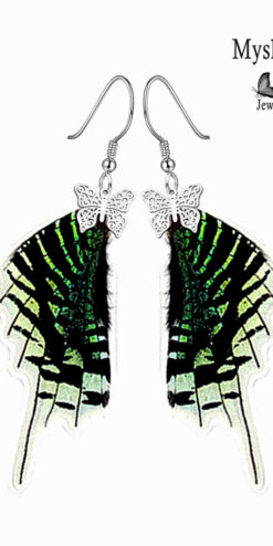 wholesale urania leilus butterfly earrings closeup